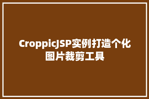 CroppicJSP实例打造个化图片裁剪工具