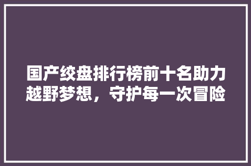 国产绞盘排行榜前十名助力越野梦想，守护每一次冒险